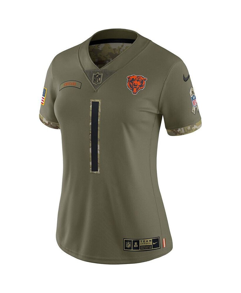 Women's Justin Fields Olive Chicago Bears 2022 Salute To Service Limited  Jersey блузки и кофточки V70872015Цвет: Оливковый; Размер: L купить по  выгодной цене от 22921 руб. в интернет-магазине  с  доставкой