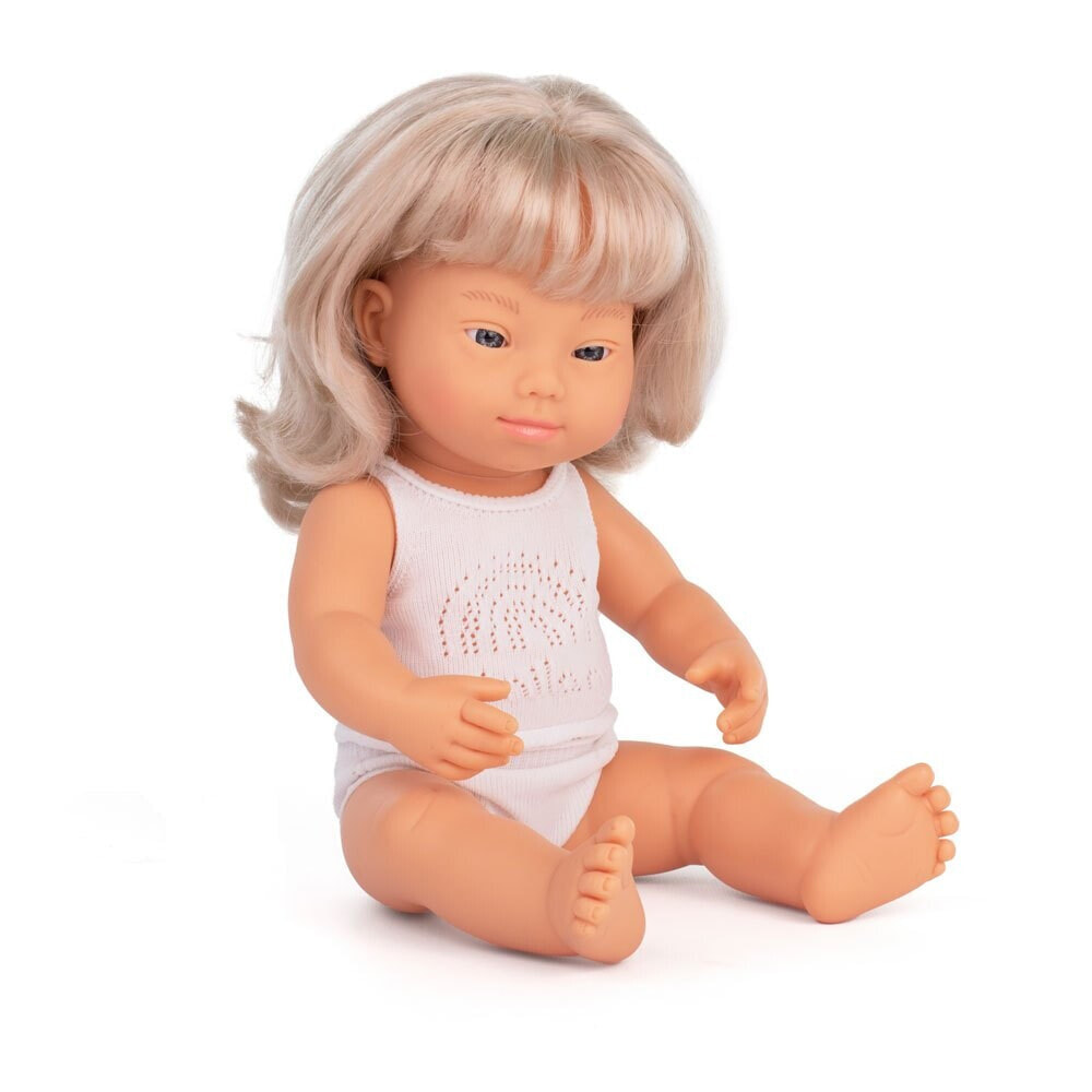 MINILAND Blonde Down Syndrome 38 cm Baby Doll