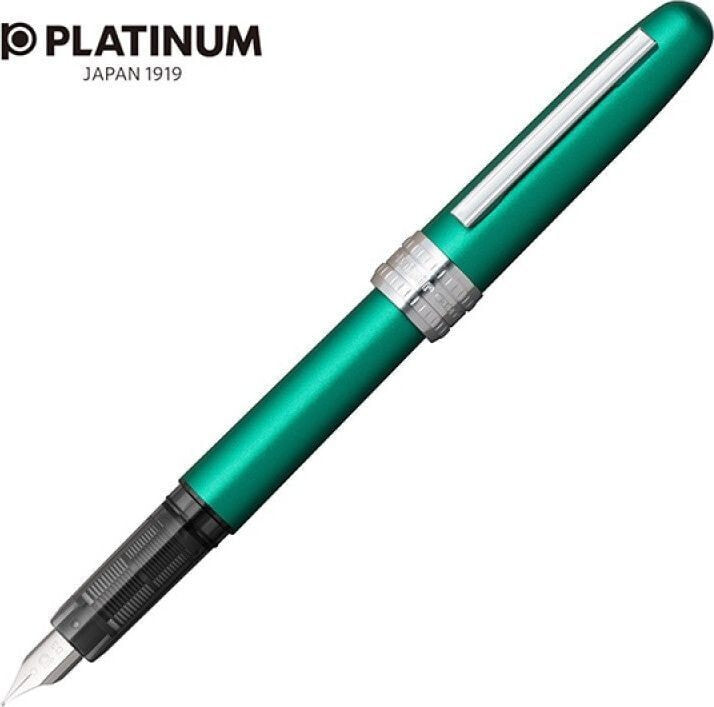 Письменная ручка Platinum Pióro wieczne Platinum Plaisir Teal Green, M, zielone matowe