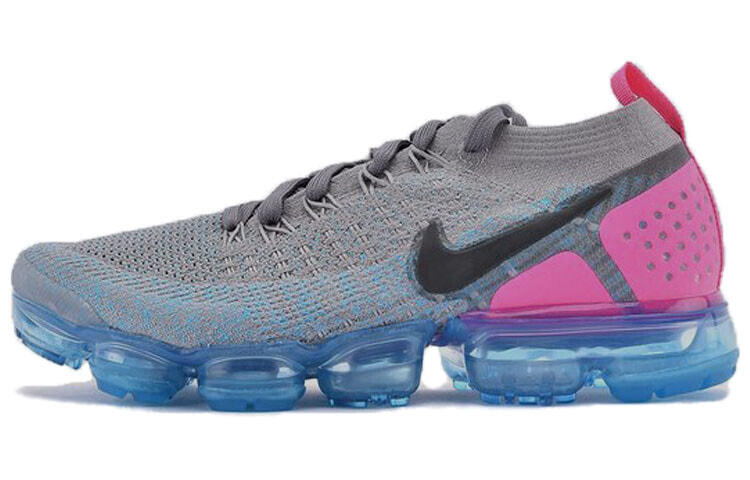 Nike VaporMax Flyknit 2 低帮 跑步鞋 女款 灰粉 / Кроссовки Nike VaporMax Flyknit 942843-004