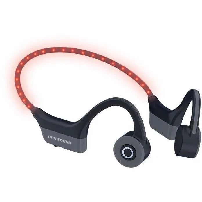 Kabellose Open-Ear-Kopfhrer OPN SOUND DASHLYTE LED-Laufkopfhrer Bluetooth 5.2 Schwarz