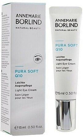 Leichte feuchtigkeitsspendende Anti-Falten Augencreme mit Coenzym Q10 - Annemarie Borlind Pura Soft Q10 Light Eye Cream