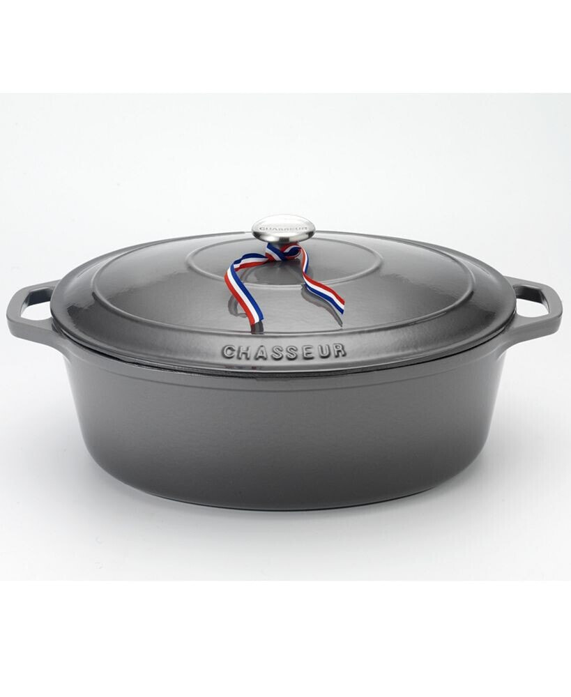 French Enameled Cast Iron 6 Qt. Oval Dutch Oven