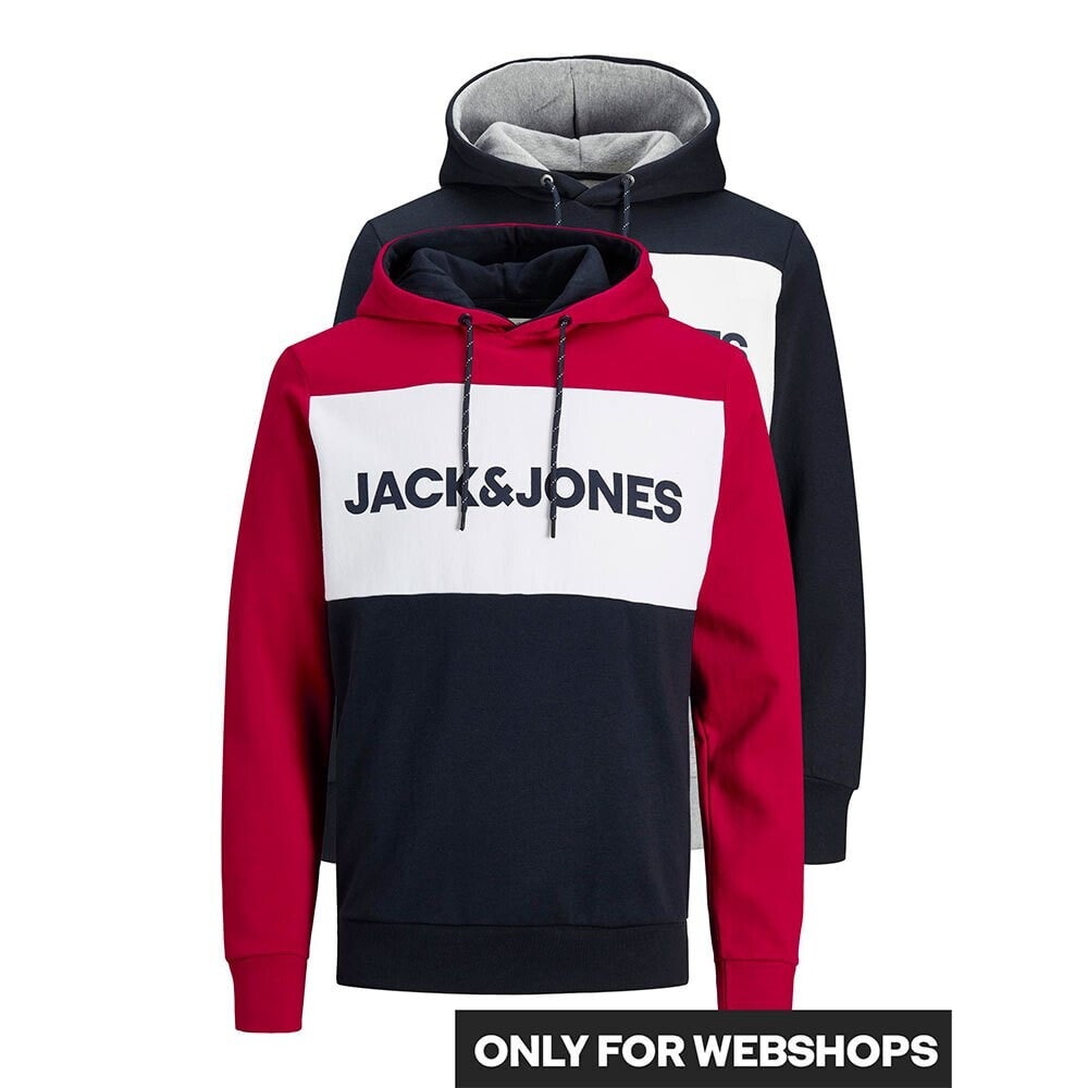 JACK & JONES Logo Blocking Hoodie 2 Units