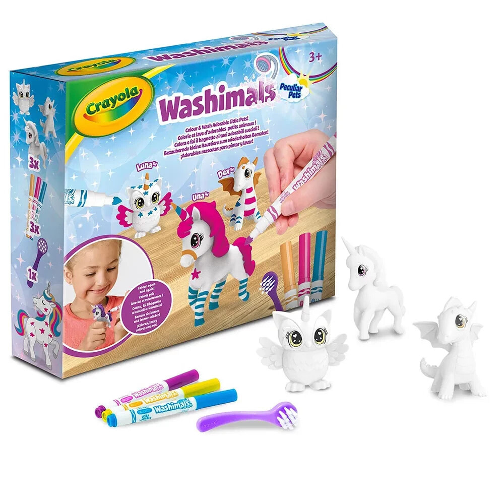 CRAYOLA Washimals set 3 fantastic animal pets