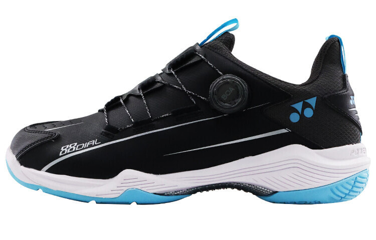 YONEX 88D 2 Badminton Shoes Unisex Low-Top Black Ice Blue