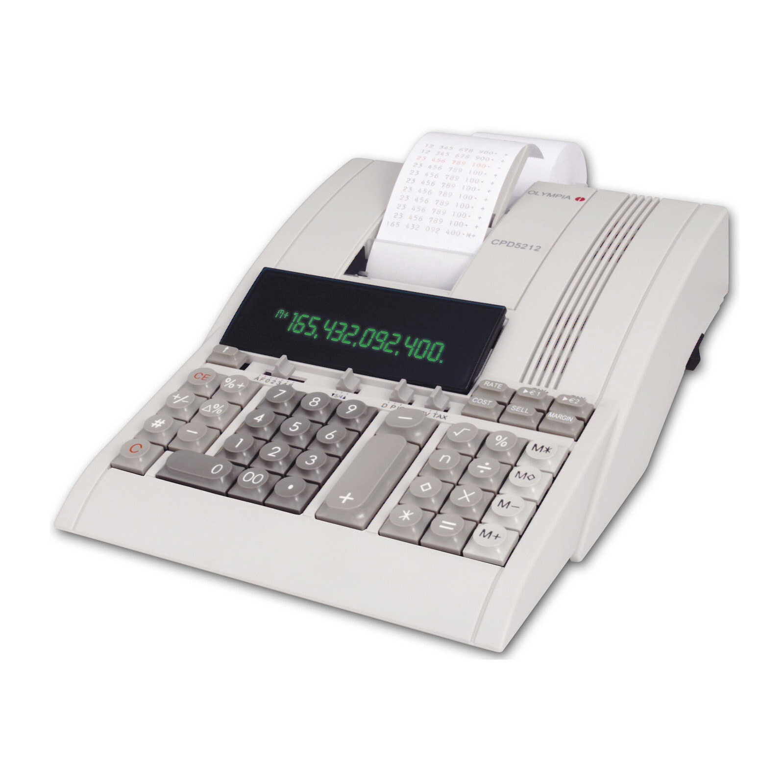 Olympia CPD 5212 калькулятор Настольный Печатающий Белый 945846002