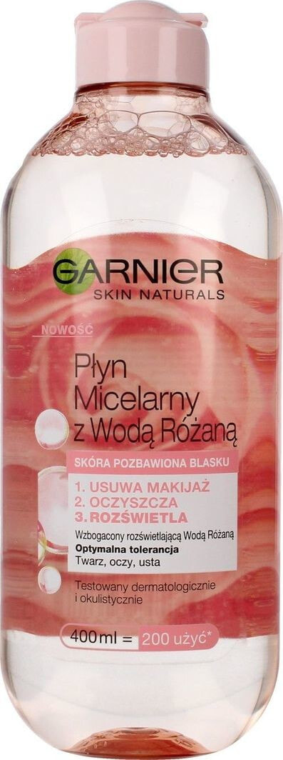 Garnier Skin Naturals Micellar Water with Rose Water Мицеллярная розова вода для всех типов кожи, в том числе для чувствительной 400 мл