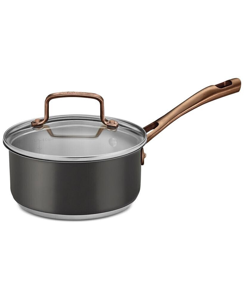 Cuisinart onyx Black & Rose Gold Stainless Steel 1.5-Qt. Saucepan & Cover