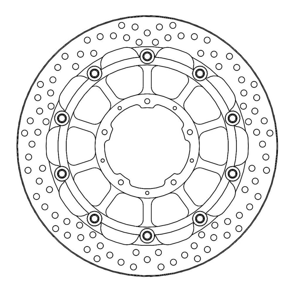 MOTO-MASTER Halo Honda 113232 Left&Right Front Brake Disc