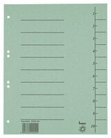 Bene 97300GN - Numeric tab index - Carton - Green - Portrait - A4 - 250 g/m²