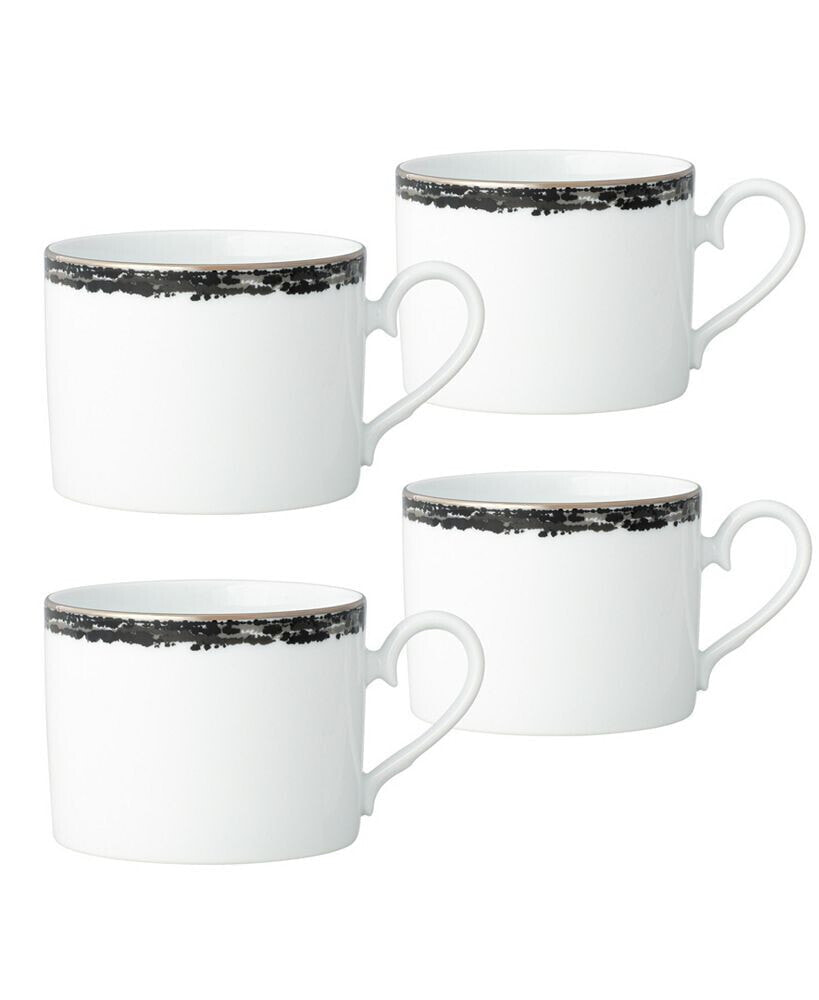 Noritake rill 4 Piece Cup Set, Service for 4