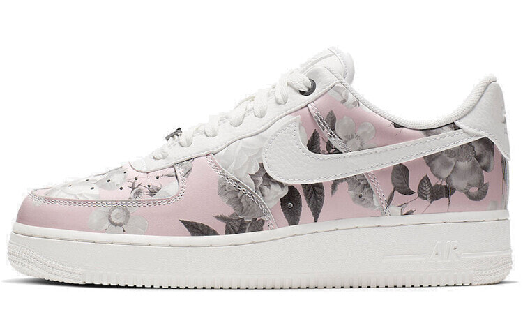 Nike Air Force 1 Low 花玫瑰 低帮 板鞋 女款 粉白 / Кроссовки Nike Air Force 1 Low AO1017-102