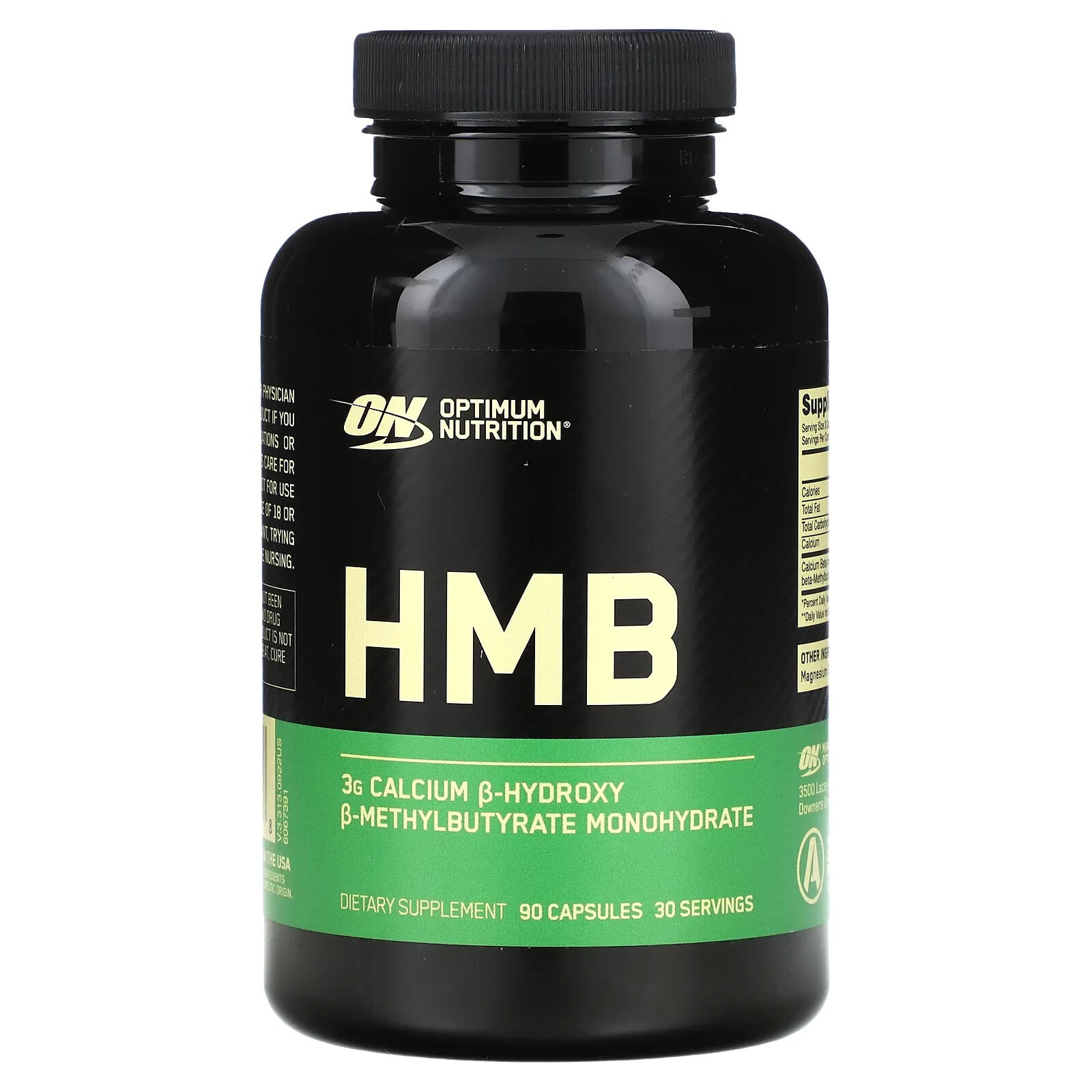 Optimum Nutrition, HMB (гидроксиметилбутират), 90 капсул