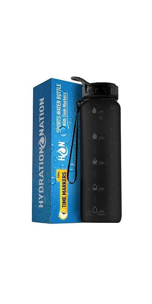 Zulay Kitchen hydration Nation Water Bottle With Time Marker 32oz
