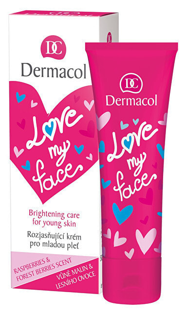 Dermacol Love My Face Восстанавливающий и осветляющий крем для молодой кожи с малиной и лесными ягодами 50 мл