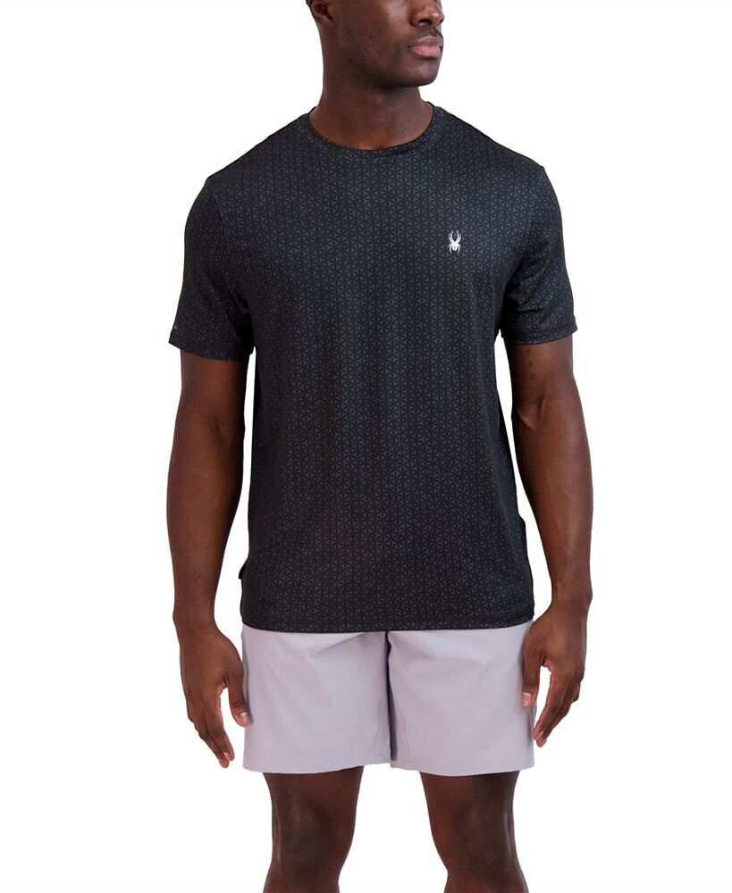 Spyder men's Printed Jersey Short Sleeve Rash Guard T-Shirt