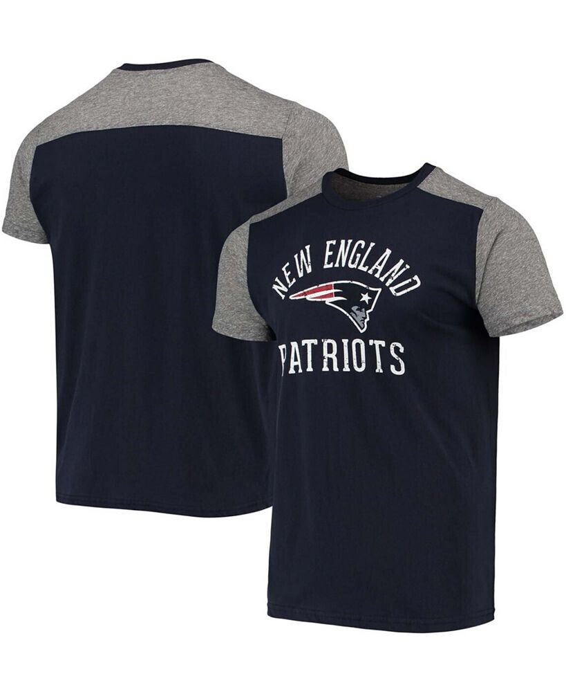 Majestic men's Navy, Gray New England Patriots Field Goal Slub T-shirt