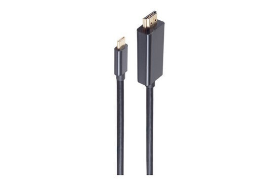 S-Conn 10-56185 видео кабель адаптер 1,8 m HDMI Тип A (Стандарт) USB Type-C Черный