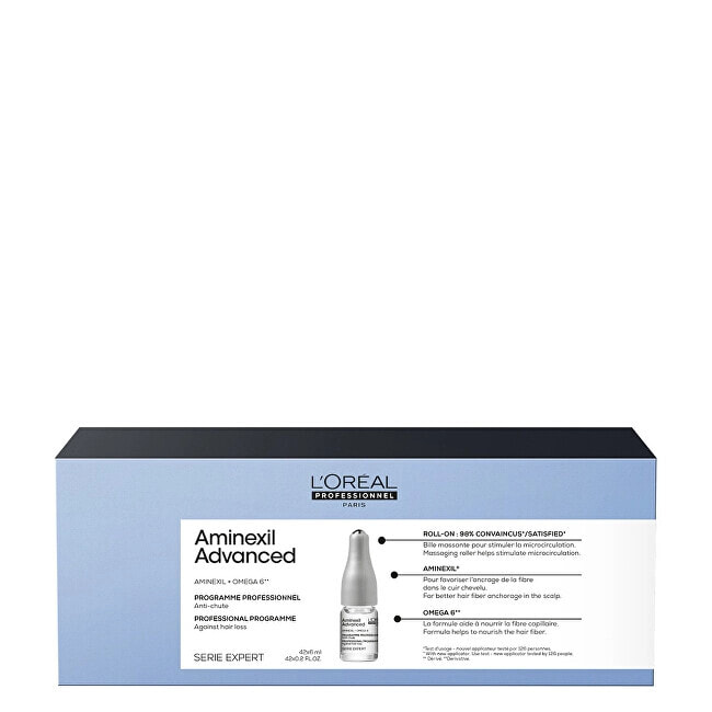 L'Οreal Professionnel Aminexil Advanced Programme Укрепляющий увеличивающий густоту волос концентрат для истонченных волос 42 х 6 мл