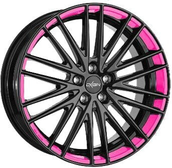 Колесный диск литой Oxigin 19 Oxspoke black foil neon pink 8.5x18 ET42 - LK5/114.3 ML72.6