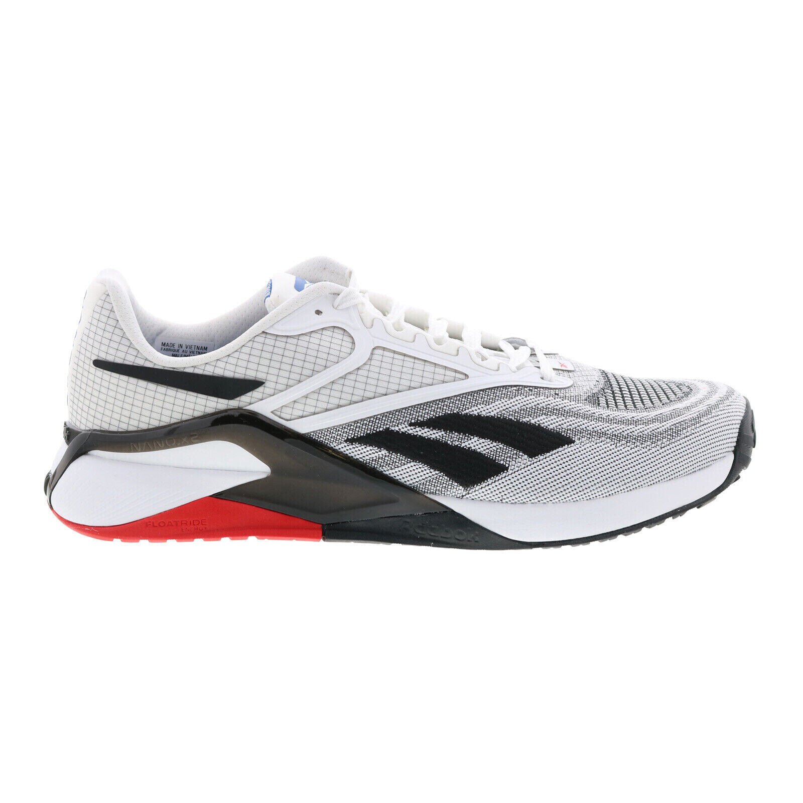 Reebok Nano X2 GX9909 Mens White Canvas Lace Up Athletic Cross Training Shoes