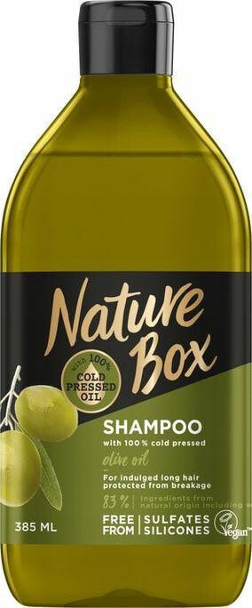 Nature Box Olive Oil Shampoo Бессульфатный восстанавливающий и разглаживающий безсульфатный оливковый шампунь  385 мл