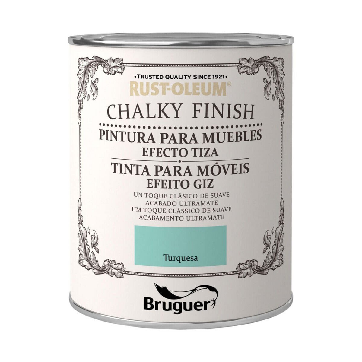 Краска Bruguer Chalky Finish бирюзовый 750 ml