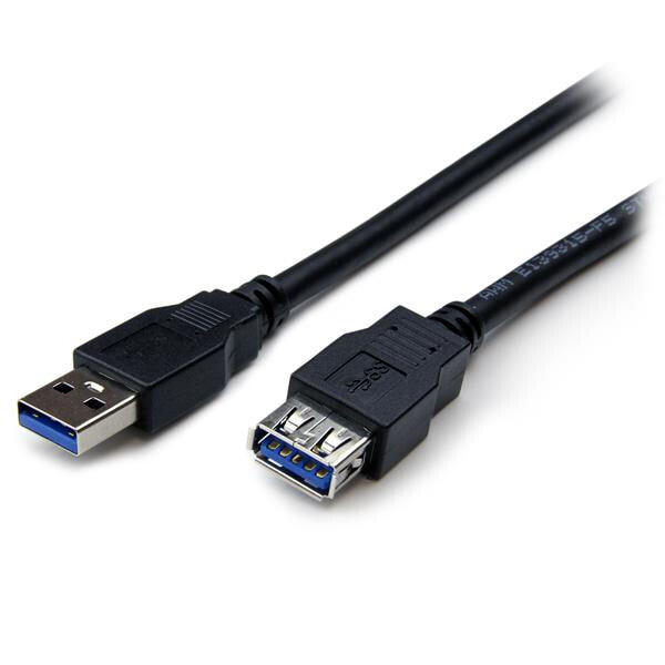 StarTech.com USB3SEXT2MBK USB кабель 2 m 3.2 Gen 1 (3.1 Gen 1) USB A Черный
