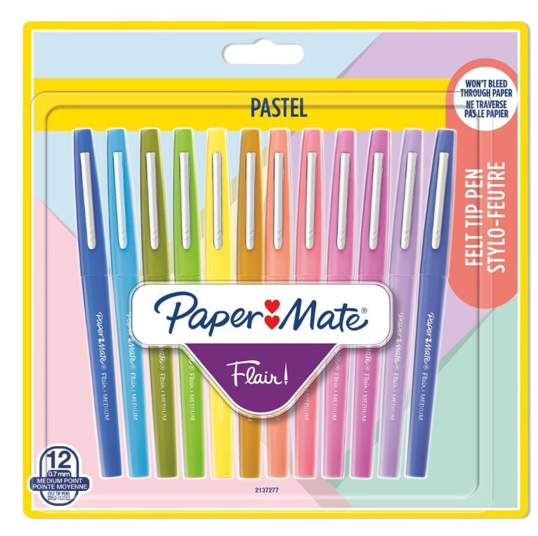 Paper Mate Faserschreiber Flair 6er Pastell M 0.7 mm Blister