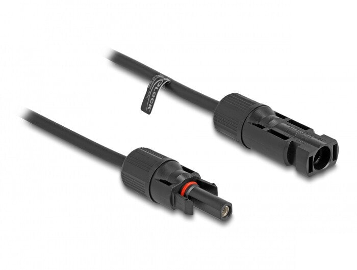 Delock 88230 - Cable - Black - 4 mm² - MC4 - Male - Female