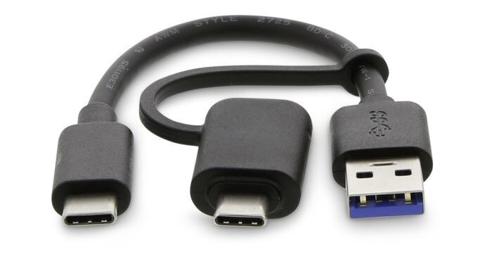 LMP 21242, 0,15 м, USB C, USB A, USB 3,2 поколения 2 (3,1 поколения 2), 10000 Мбит/с, Черный