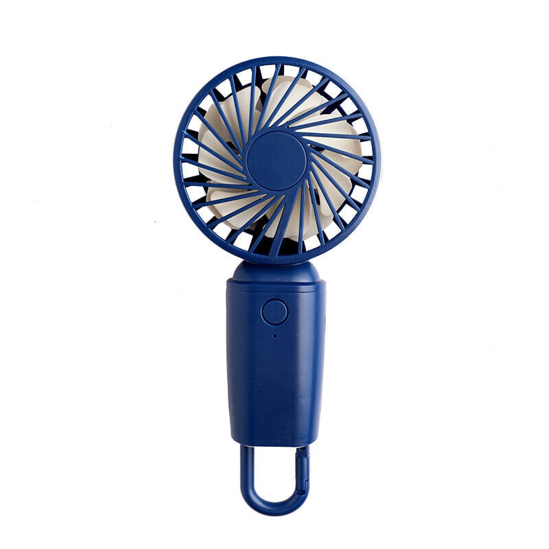 Double blade hook fan - blue