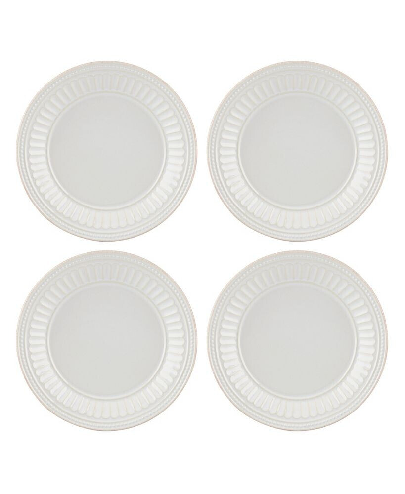 Lenox french Perle Groove Dessert Plates, Set Of 4