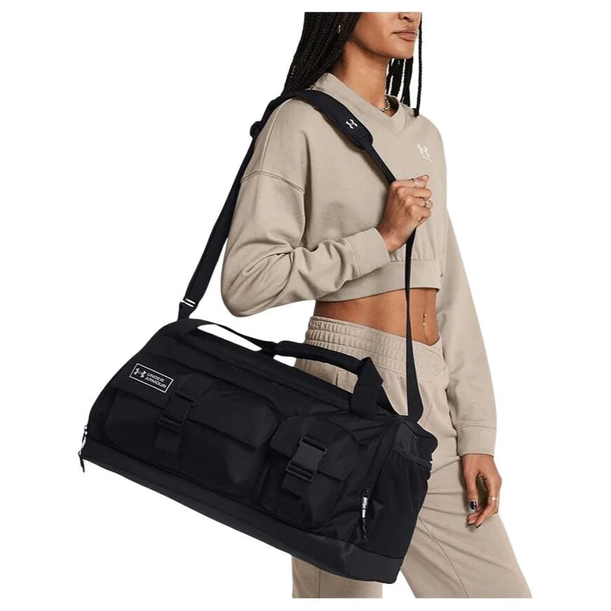 Under Armour Polyester Bonded PU Travel Bag Regular Unisex Black