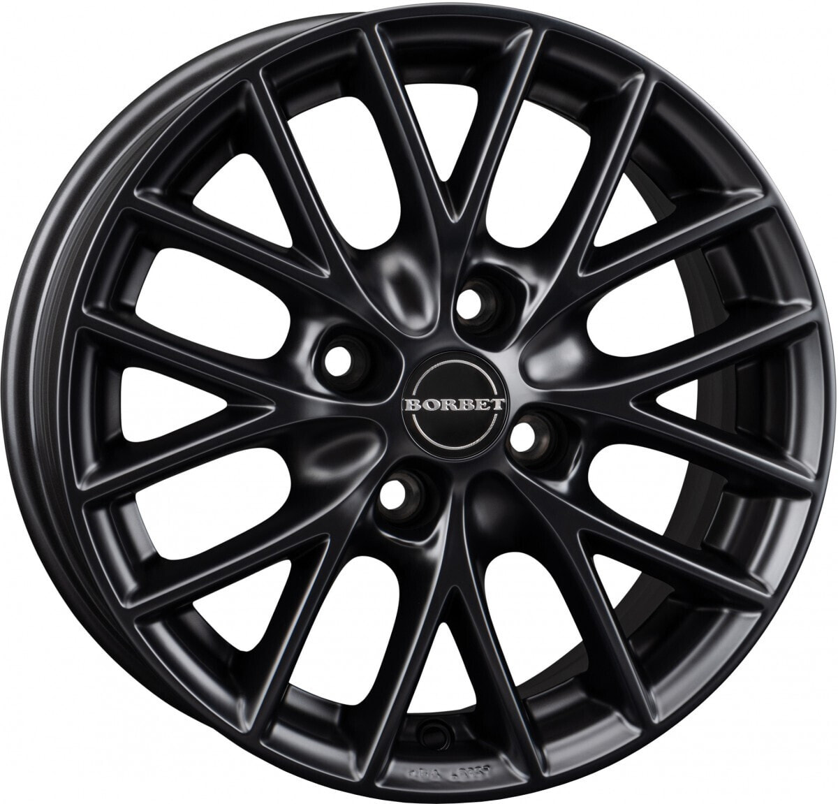 Колесный диск литой Borbet BS4 black matt 6.5x15 ET40 - LK4/108 ML72.5