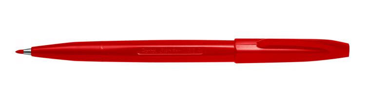 Pentel Sign Pen капиллярная ручка Красный Fine 12 шт S520-B