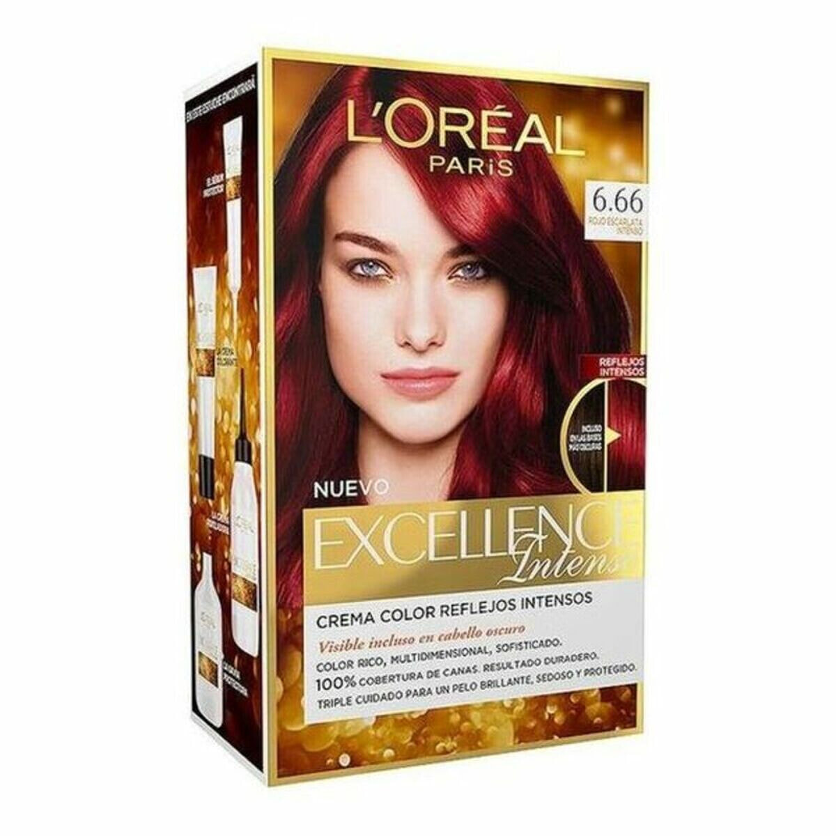 Постоянная краска Excellence Intense L'Oreal Make Up Excellence Intense Насыщенный ало-красный (1 штук)