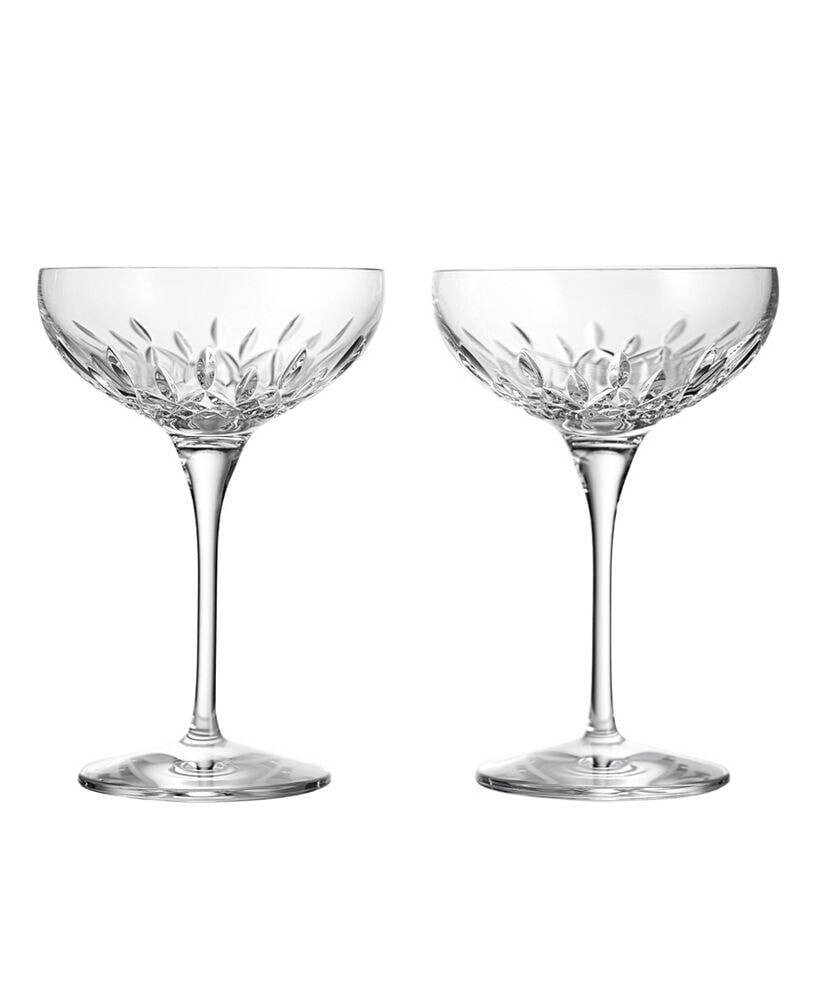 Waterford lismore Essence 2 Piece Champagne Saucer, 7 Oz