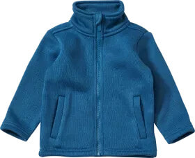 Jacke aus Strickfleece, blau, Gr. 110, 1 St