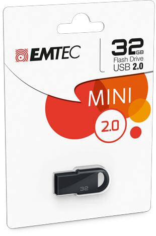 Emtec D250 Mini USB флеш накопитель 32 GB USB тип-A 2.0 Черный ECMMD32GD252