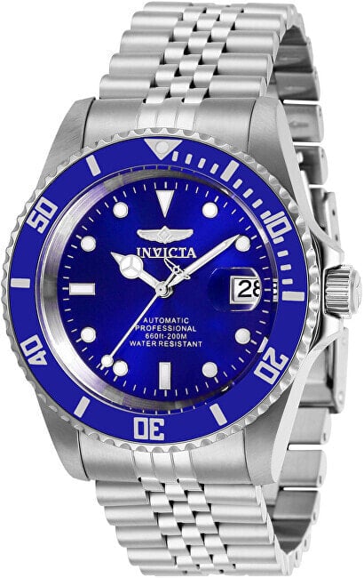 Мужские наручные часы с серебряным браслетом Invicta Pro Diver Automatic 29179