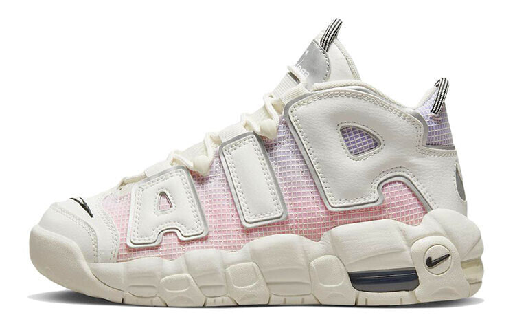 Nike Air More Uptempo 中帮 复古篮球鞋 GS 粉白渐变 / Кроссовки Nike Air More Uptempo GS DQ0514-100