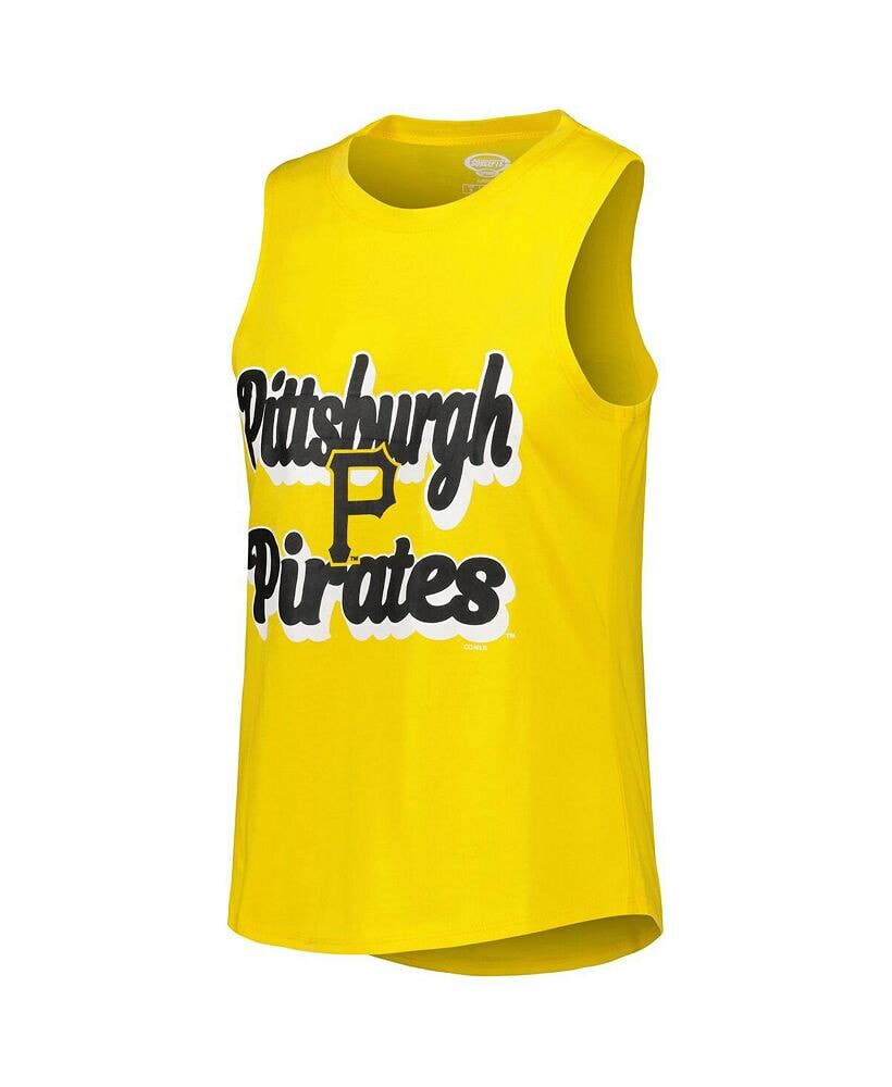 Women's Concepts Sport Black/Gold Pittsburgh Pirates Meter Muscle Tank Top & Pants Sleep Set Size: Medium
