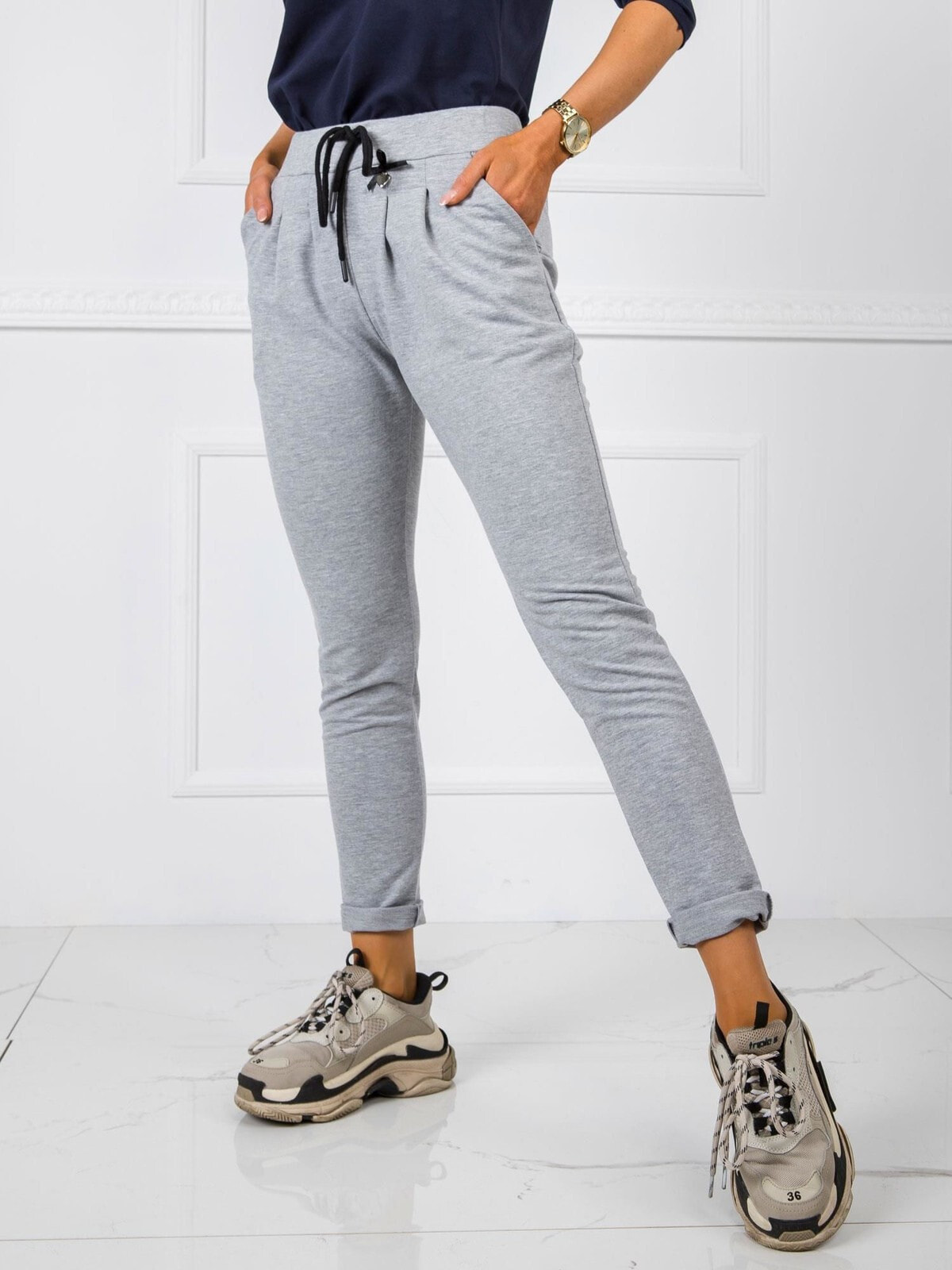 Спортивные штаны-TP-DR-5477.88-серый