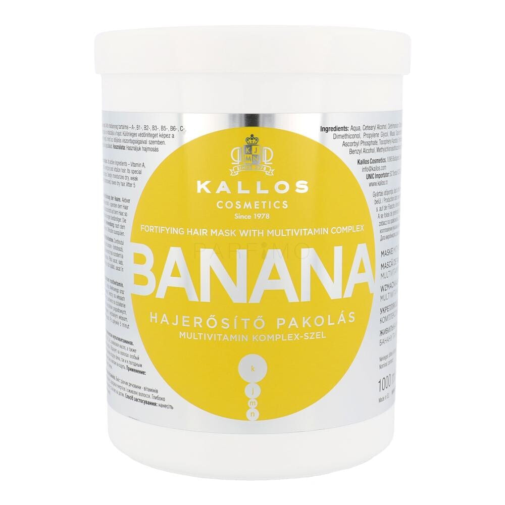 Kallos Cosmetics Banana 1000 ml haarmaske für Frauen