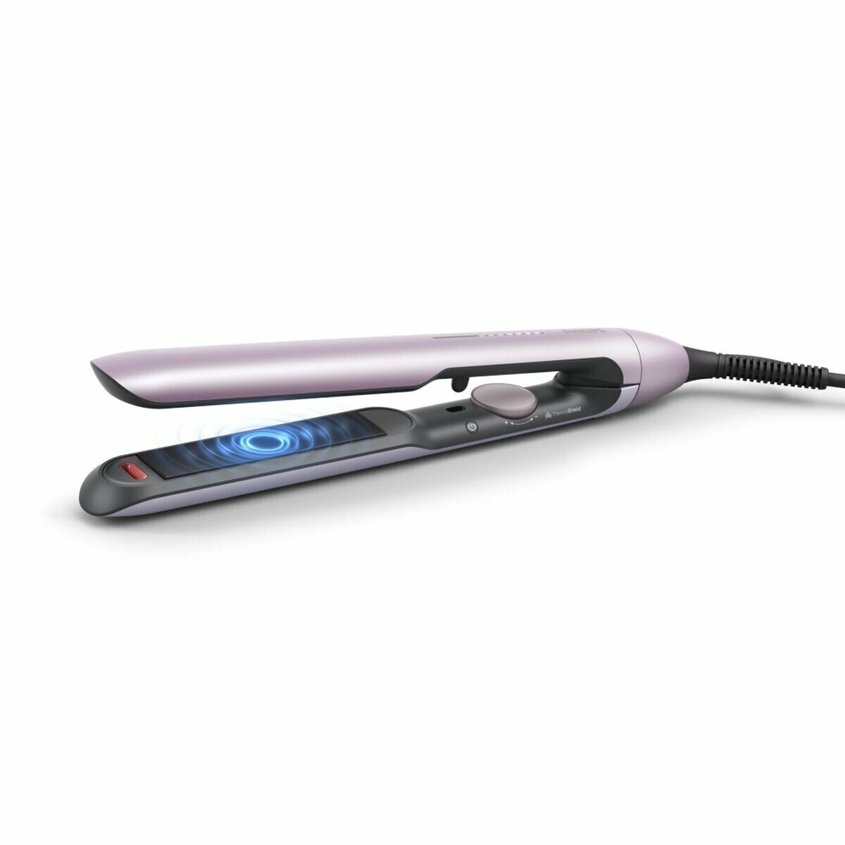 Brush Philips Plancha de pelo con tecnología ThermoShield Silver Pink
