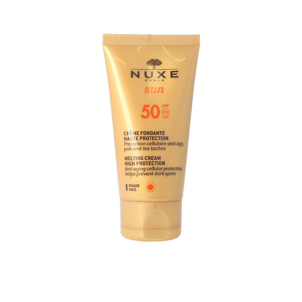 Nuxe Sun Melting Cream Spf50 Антивозрастной крем для лица с высокой степенью защиты  50мл
