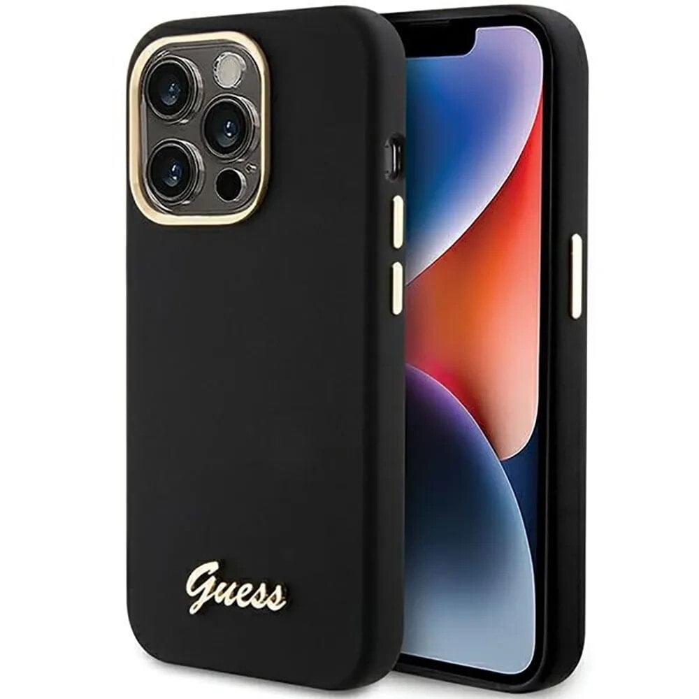 GUESS Guhcp15XSmbslk iPhone 15 Pro Max 6.7 Silicone&Frame phone case