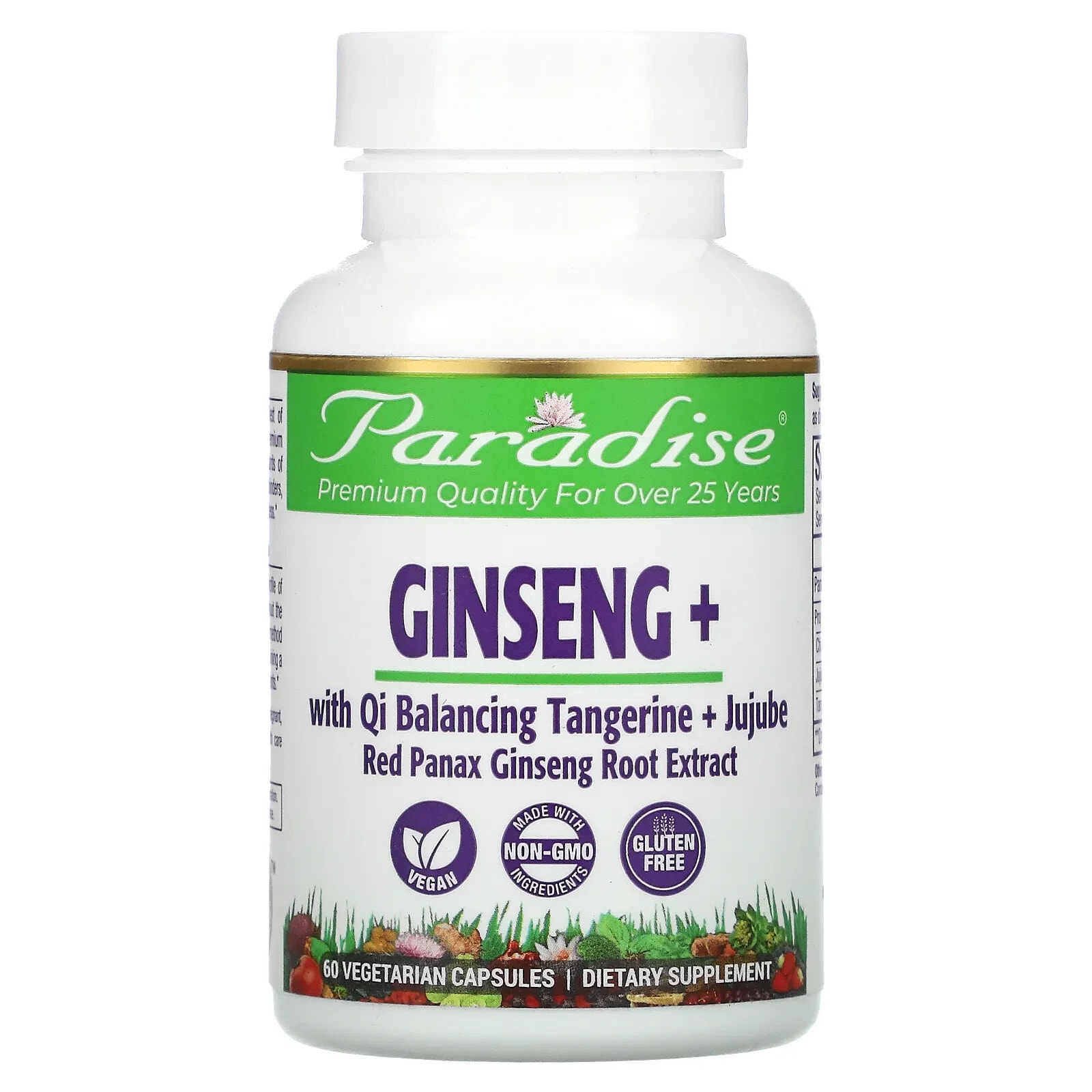 Ginseng+ Extract, 60 Vegetarian Capsules